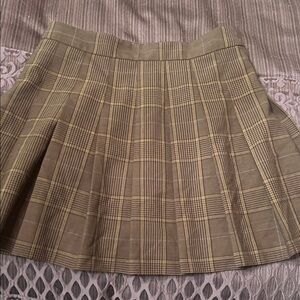 Sunday Best Checkered Skirt in Brown and Purple